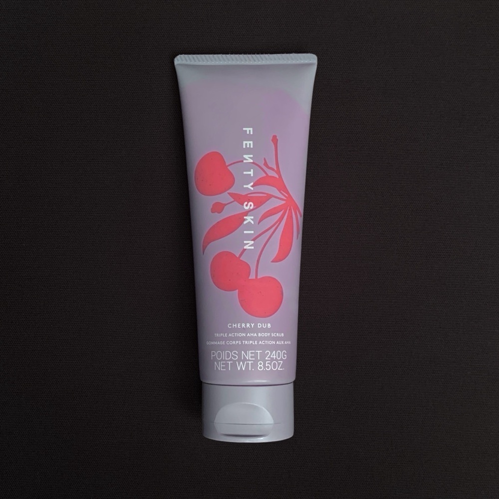 FENTY SKIN Cherry Dub Triple Action AHA Body Scrub โ Full Size 240 mL